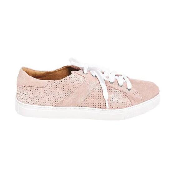 Trask Lindsey Blush Pink Metallic Fashion Sneaker Size 9 - Picture 2 of 7